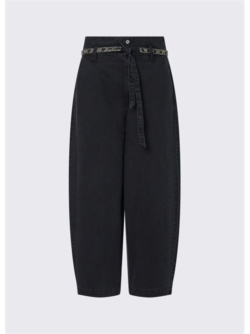 Pantaloni balloon con cintura ricamata LIU JO | UF6202D0372/87520